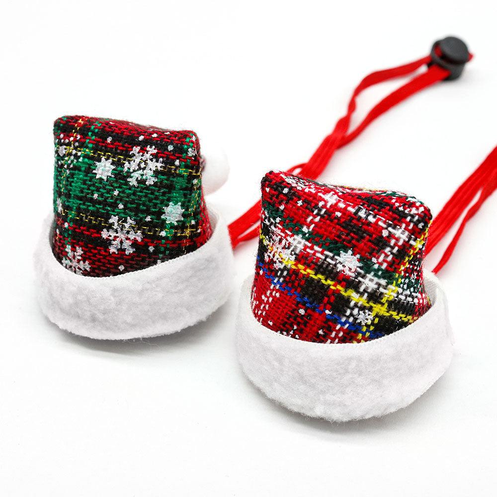 Wholesale  Pet Christmas Hat Dog and Cat Christmas Hat Elastic Rope